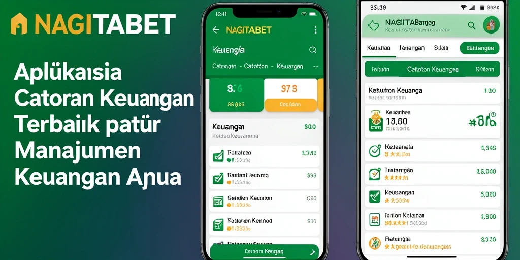 Tampilan antarmuka NAGITABET yang sederhana dan fungsional untuk Catatan Keuangan.