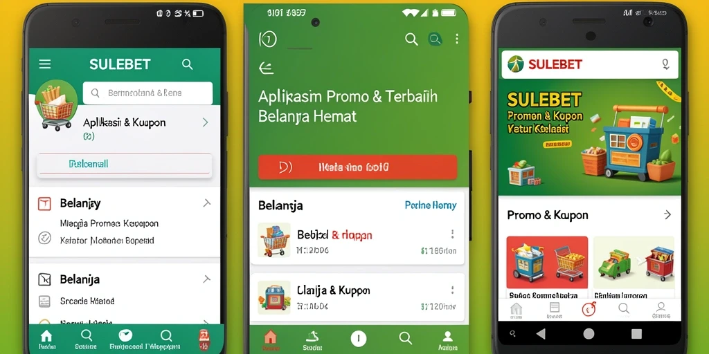 Screenshot aplikasi SULEBET menampilkan antarmuka promo & kupon.
