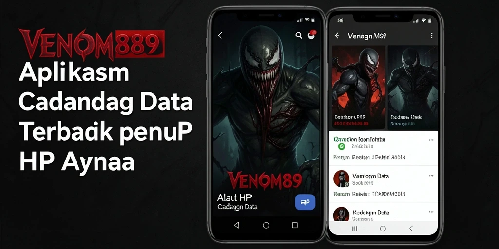 Antarmuka pengguna VENOM889 untuk cadangan data yang mudah digunakan.