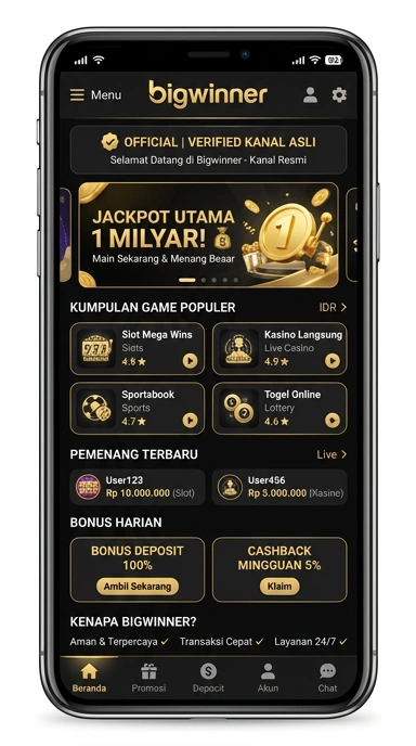 Kanal Resmi Bigwinner untuk Pengguna Android Indonesia